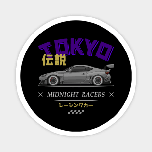 Midnight Racer Silver GT 86 JDM Magnet